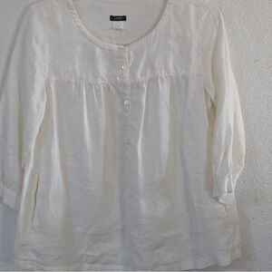 Elegant Cream Women's Top
